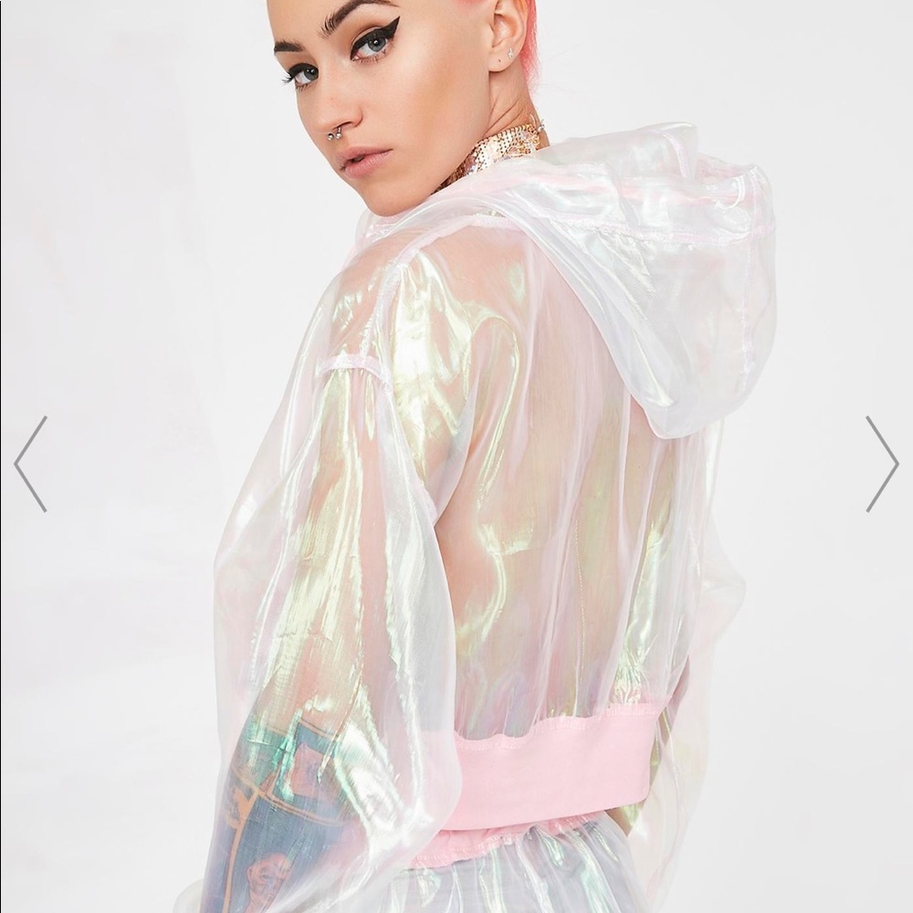 Club exx crop hoodie